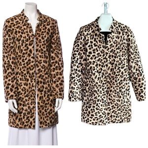 LOVE TOKEN Animal Print Coat